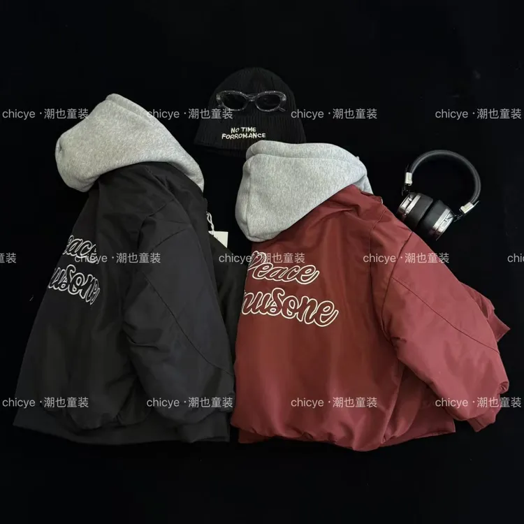 男童加绒加厚外套2025新款韩版男孩冬季中大童衣服潮【三防面料】