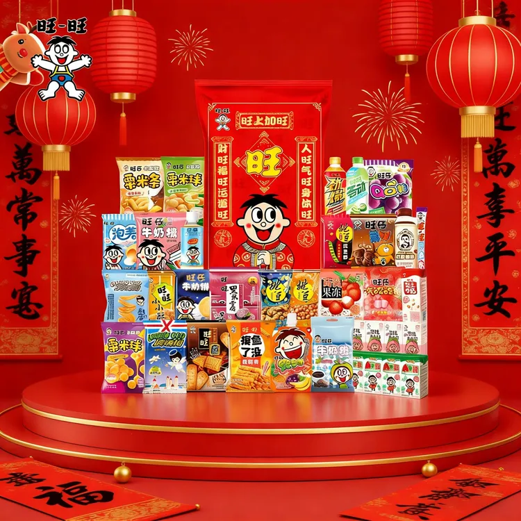 旺旺品牌正品大礼包零食旺旺仙贝雪饼浪味仙礼包年货礼盒春节送礼