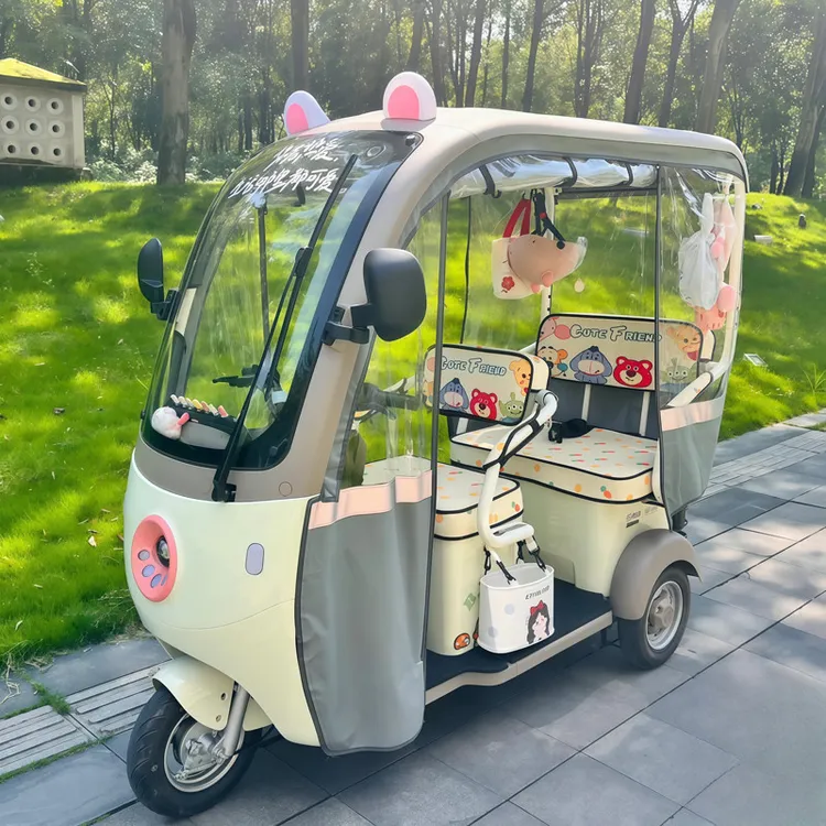 爱玛乐淘ca500专用大电动三轮车印花坐垫套四季通用卡通加厚座套