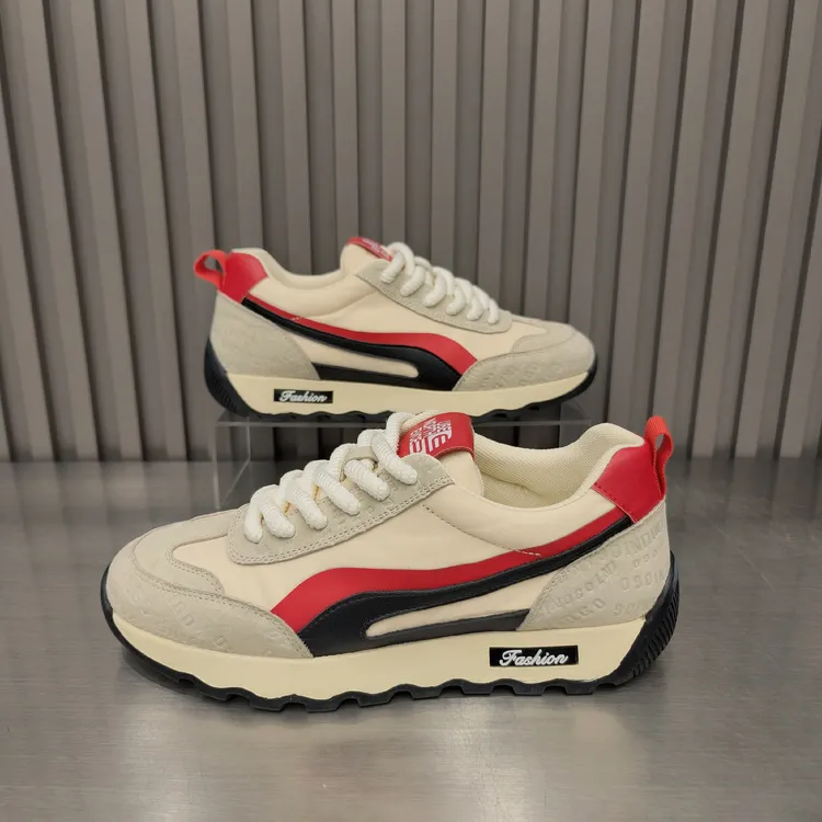 网红爆款男鞋2025春季新款软底布面增高阿甘鞋潮流厚底休闲运动鞋