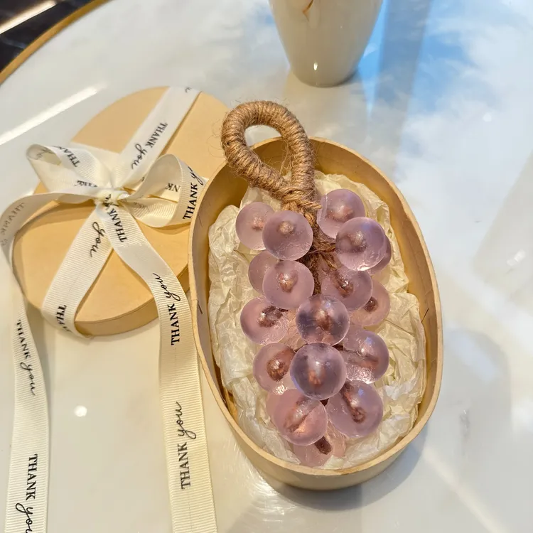 水晶葡萄香皂高级感卫生间装饰肥皂串创意趣味个性伴手礼