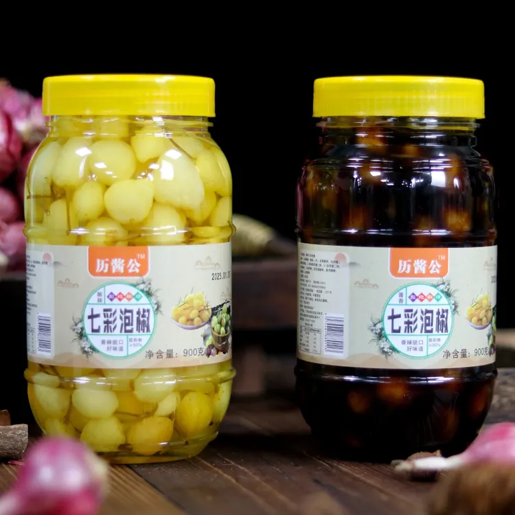 广西七彩泡椒灯笼椒香辣脆口酸甜爽口下饭拌面开胃腌制入味