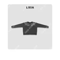 LIXIA【赏雪】韩国时尚费尔岛风慵懒感复古小雪人花纹毛衣-D9693