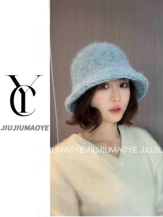 【日韩订单款】秋冬渔夫帽冬季可爱女渔夫帽时尚毛绒盆帽秋冬季保暖
