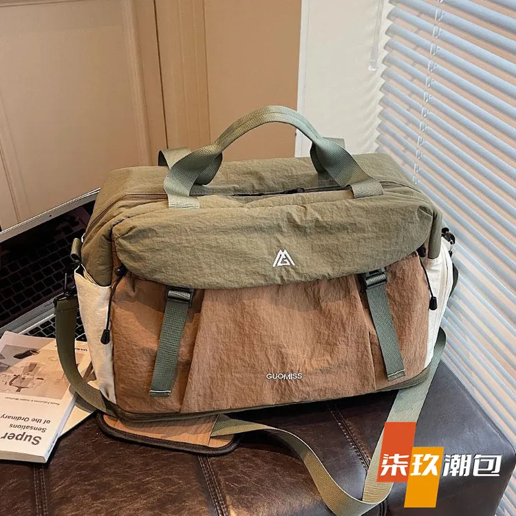 柒玖大容量短途出差手提行李包时尚旅游旅行包轻便收纳运动健身包