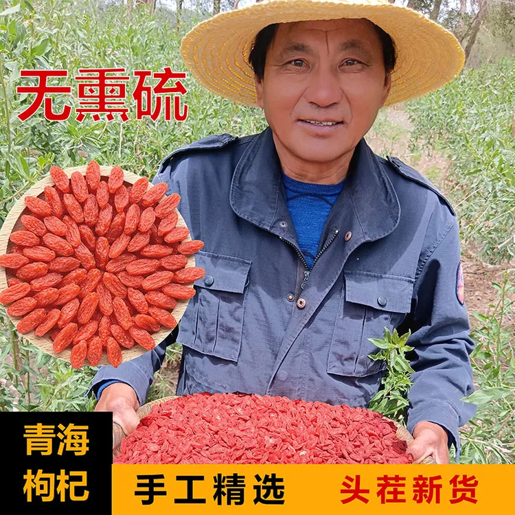 高海拔柴达木红枸杞头茬无熏染中颗粒泡水泡酒营养煲汤煮粥250g