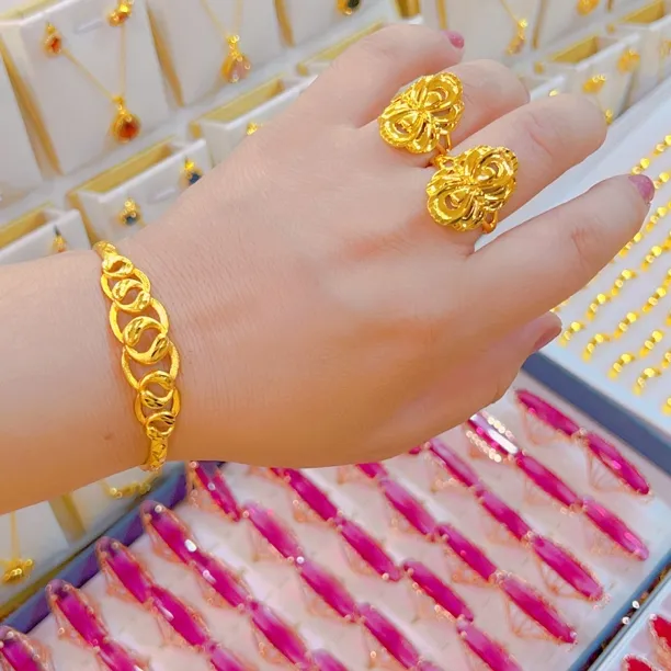 铜合金亚克力手链 女式实心活口时尚凤尾孔雀宽面