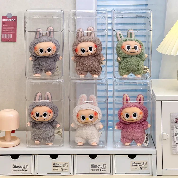 【唯兮】labubu展示盒亚克力拉布布挂件收纳神器透明搪胶娃娃防尘盒