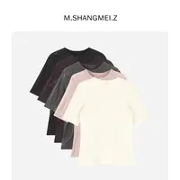 M.SHANGMEI.Z/沐熙【花样年华】美大哥洋气瑞丽羊毛百搭T恤X072863