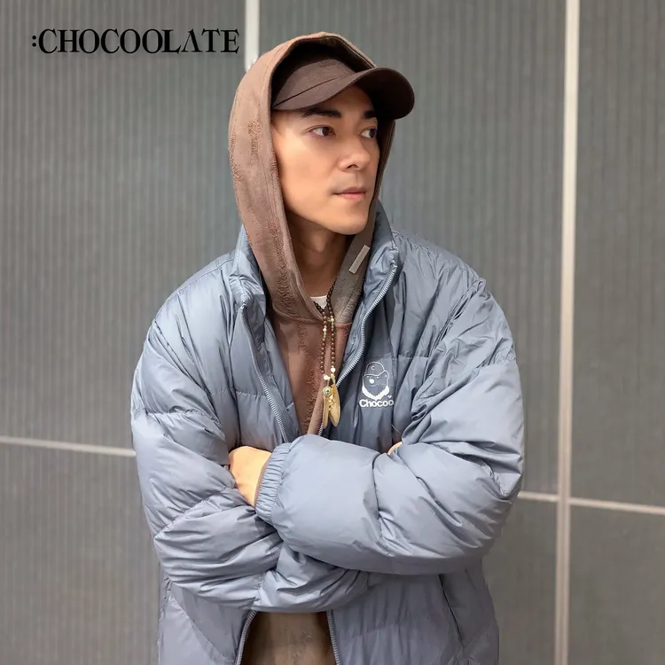 【李晨nic专属】it：CHOCOOLATE立体北极熊烫银立领羽绒服1440322