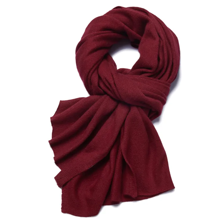 丹家纯色山羊绒男女通用款百搭加厚韩版针织围巾保暖秋冬亲肤舒适