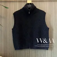 VV&AA 双拉链高领绵羊毛纯色背心马甲 DJ4825