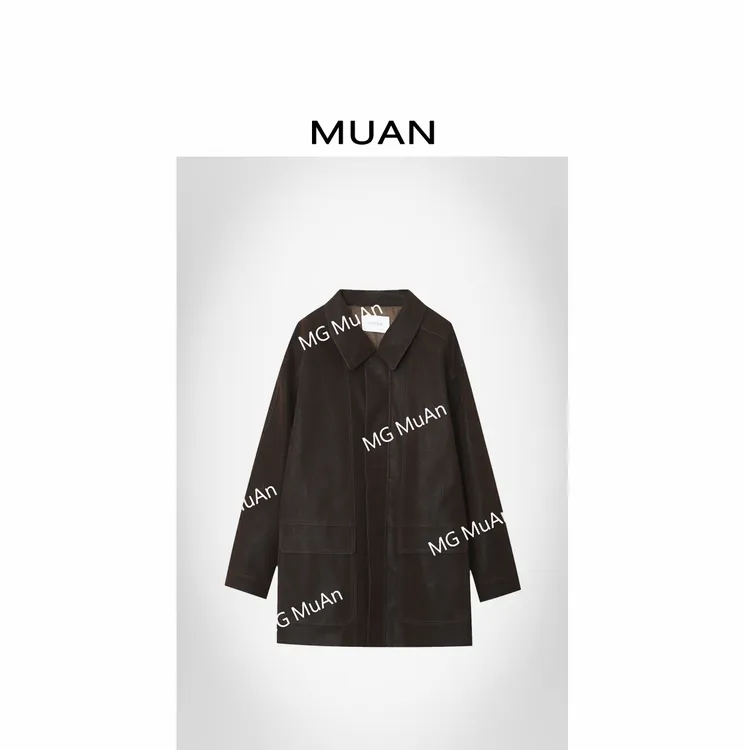 木岸MUAN：《中古摩卡外套》定制复古休闲百搭长袖衬衫外套女DS-9166