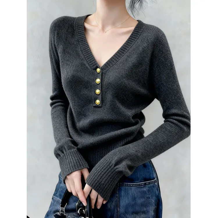 2025秋冬季新款慵懒风女时尚气质针织衫爆款穿搭休闲显瘦长袖毛衣