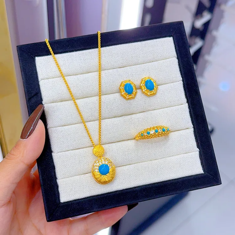 纯铜项链 铜合金项链 新款复古套装329