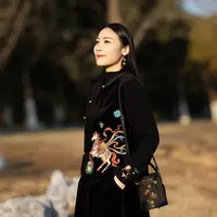 水如画【马上有花】重磅冬季重工刺绣马夹~新中式国风厚款保暖外套