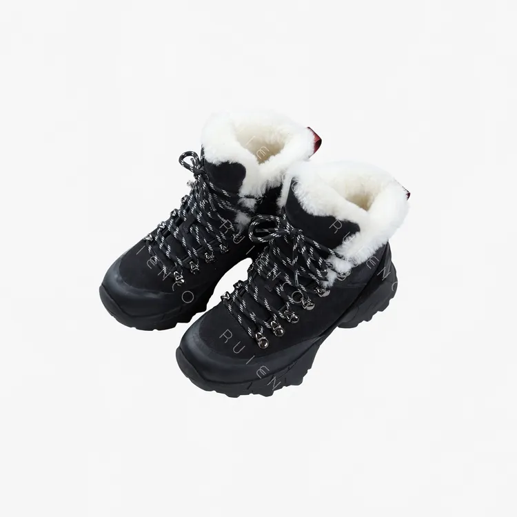 我是摩羯 户外雪地靴  牛反绒内里羊毛橡胶大底休闲鞋