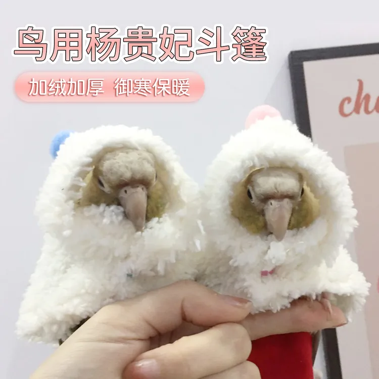 【宠大条】鸟衣服鹦鹉虎皮牡丹和尚披风斗篷加厚保暖外出鹦鹉用品