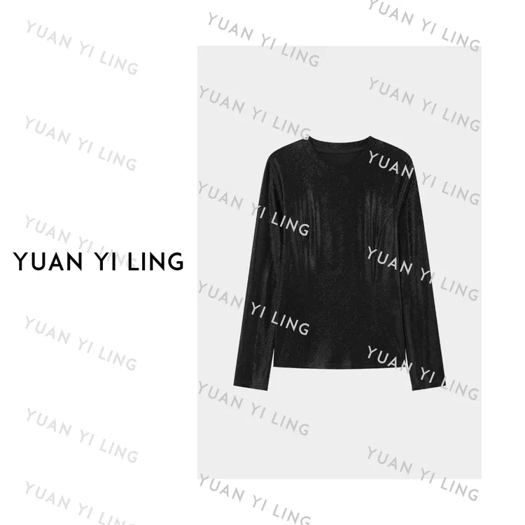 袁艺灵【格莱美】秋冬高精细环保醋酸时尚百搭上衣9272