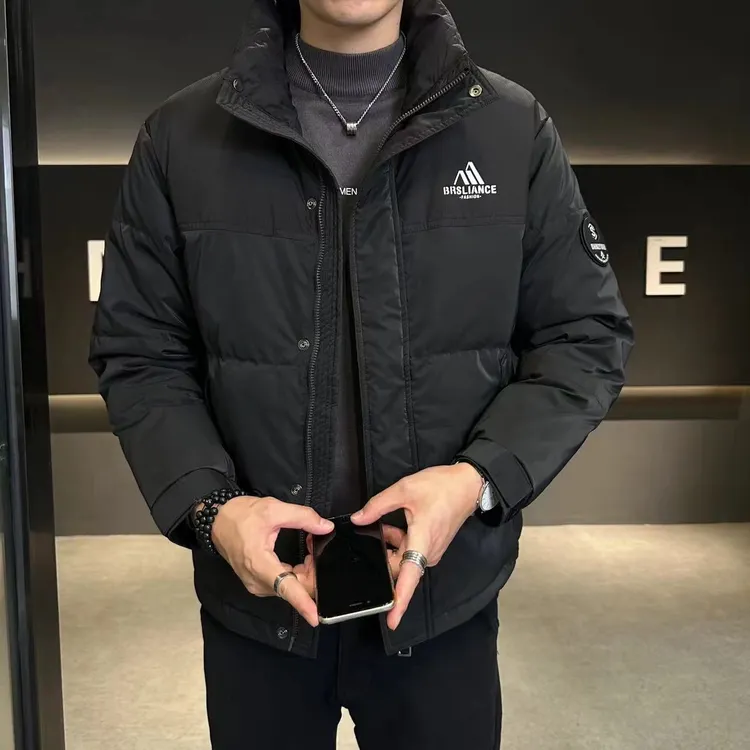 WAG“锁温保暖”冬季外套拼色时尚保暖百搭立领上衣8090-1