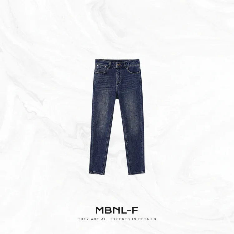 MBNL-F“ 长腿蓝牛” 重工洗水修身显瘦直筒牛仔裤 秦磊XM-XKZ2673