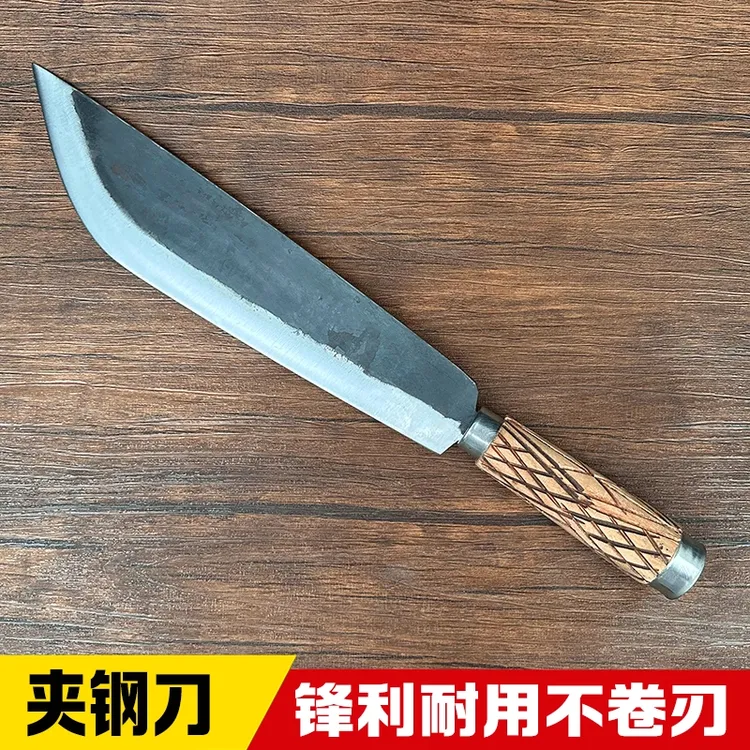 弹簧钢锻打屠宰专用刀剃骨割肉开边刀杀猪刀