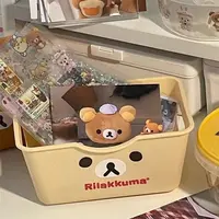 【可爱轻松熊收纳筐】古早轻松熊收纳盒桌面整理盒多功能手账收纳筐