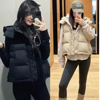 “四格短款泡芙马甲”女款马甲101803