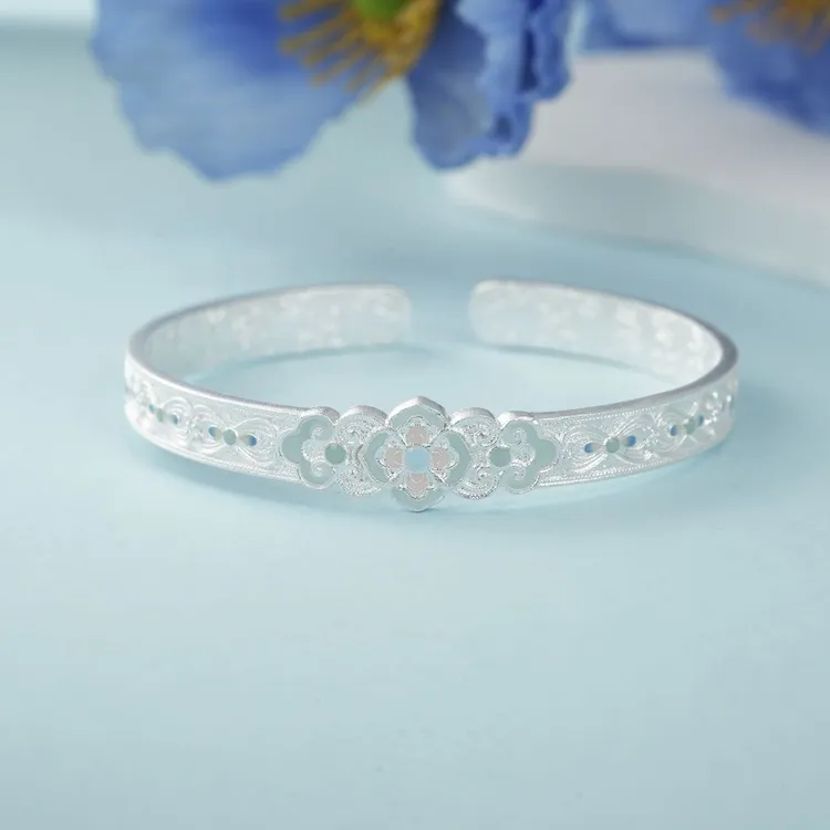 足银手镯 【云上叙】足银手镯-多样性发一件-V00160-Y（商城）