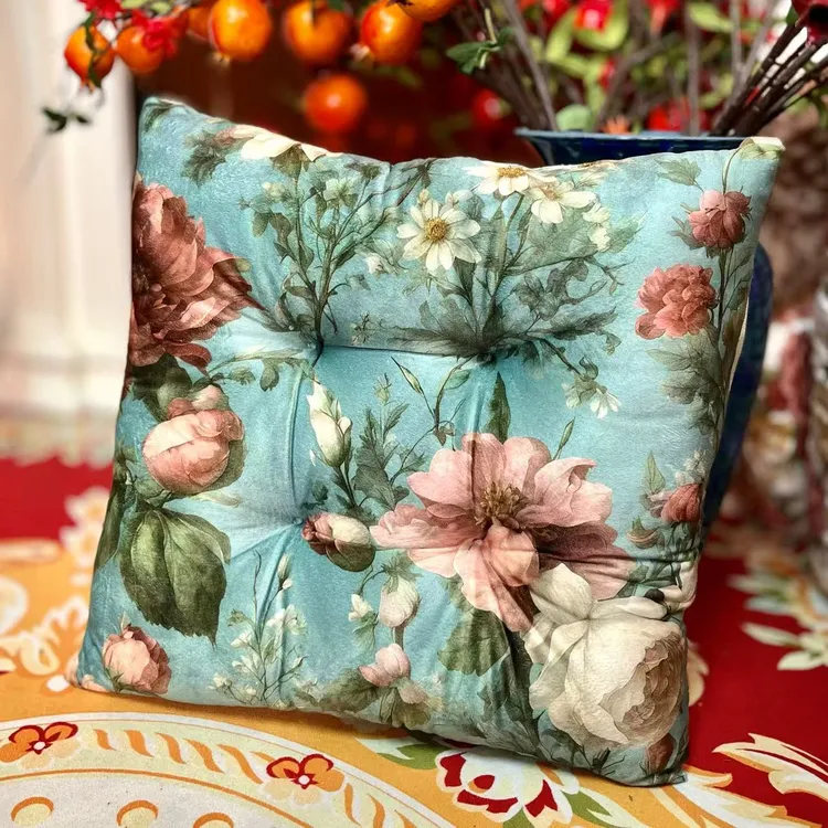 民族风柔软毛绒坐垫办公室居家餐椅垫久坐加厚椅子榻榻米屁股垫