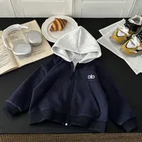 儿童秋季棉质韩版刺绣连帽外套男童女百搭洋气休闲拉链衫中大童
