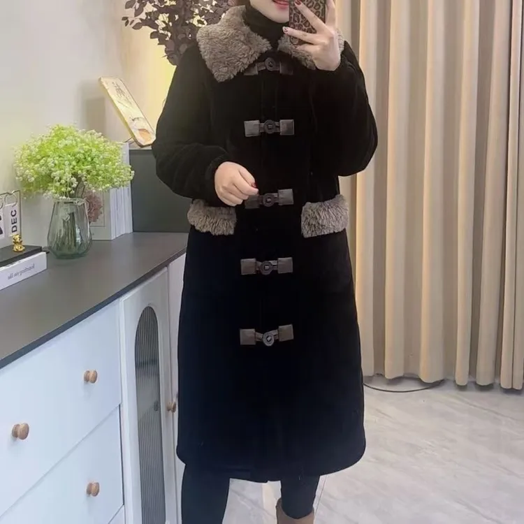 三层加厚一件过冬保暖冬季网红时尚黑色睡衣女款爆款2025新款