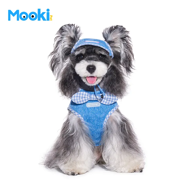 mookipet宠物猫狗狗秋季新款衣服比熊西高地小型犬假两件无袖背心