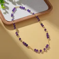 【婉葶珠宝】S925银紫水晶项链
