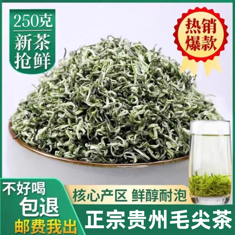 正宗贵州毛尖茶2025新茶高山云雾绿茶特级茶叶浓香型明前春茶250g