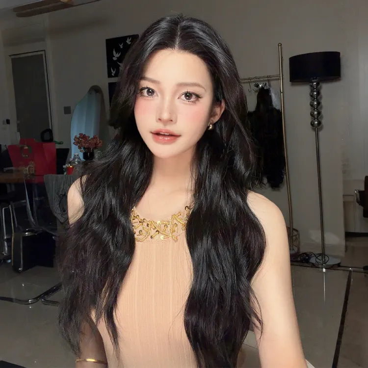 【无边隐形贴】不用戴发网的假发法式水波纹卷发进口丝增发补发片