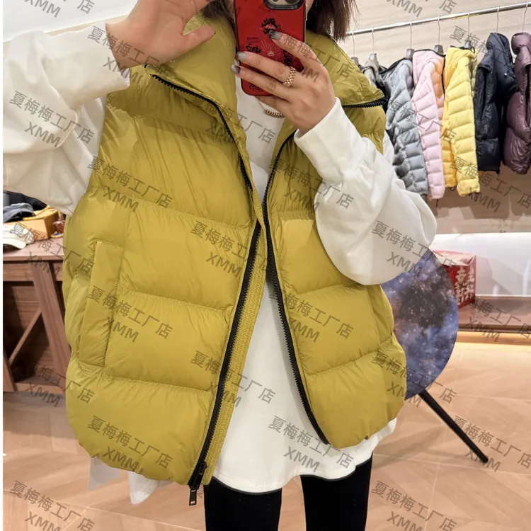 XMM.【TY立领拉链羽绒服马甲】时尚休闲百搭保暖秋冬洋气宽松H55813