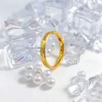 【飘飘严选】足金999 碎碎金窄戒指 1.08 18圈口