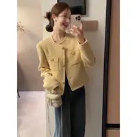 【精致主义】小香风气质韩版异形扣设计秋季小个子短款外套