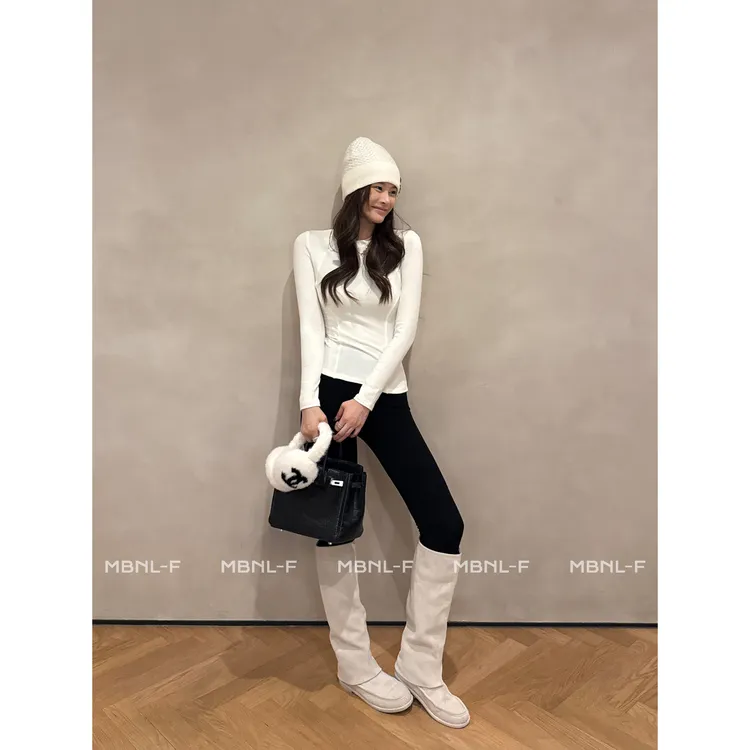MBNL-F“立裁建构打底” 绵羊毛定纺圆领长袖打底 秦磊XM-XSY2512