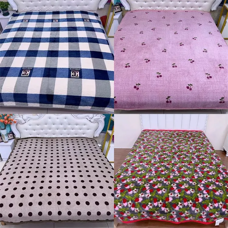 冬季牛奶绒床盖 加厚保暖A类 双面可铺防滑 榻榻米炕盖亲肤可裸睡