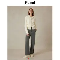 【女装优选WL】Eland衣恋休闲裤女运动风直筒休闲长裤EETMF11T71
