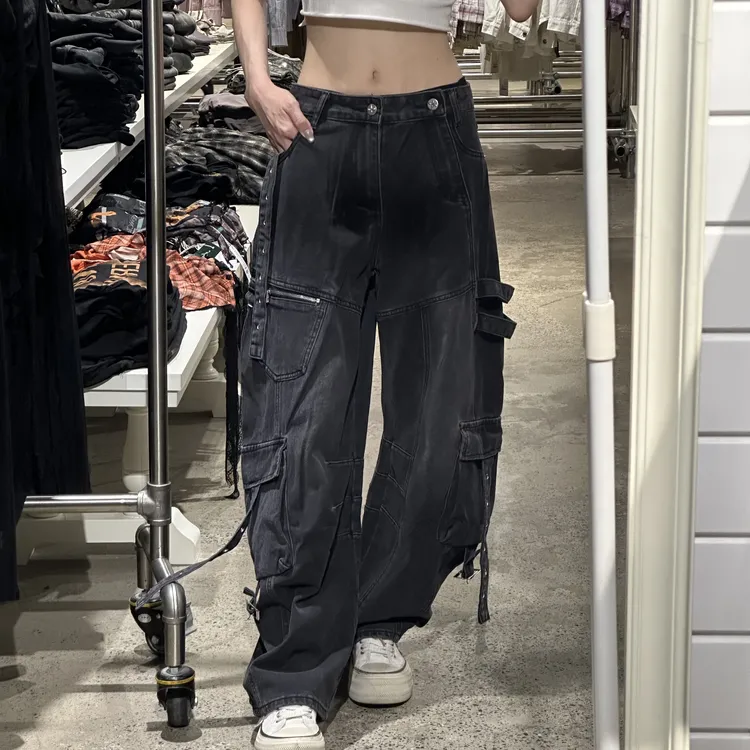ANPK街头辣妹牛仔直筒裤A5F09G5656
