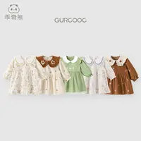 【断码春秋裙子】外穿女宝宝洋气公主裙亲肤长袖舒适娃娃领连衣裙