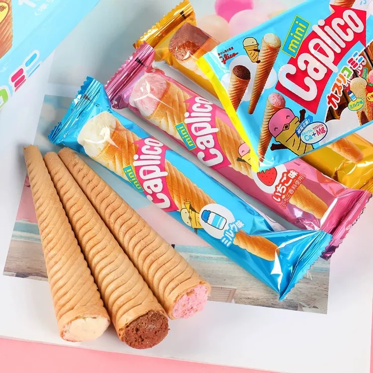 日本进口Glico格力高雪糕筒冰淇淋甜筒脆皮固力果巧克力饼干零食