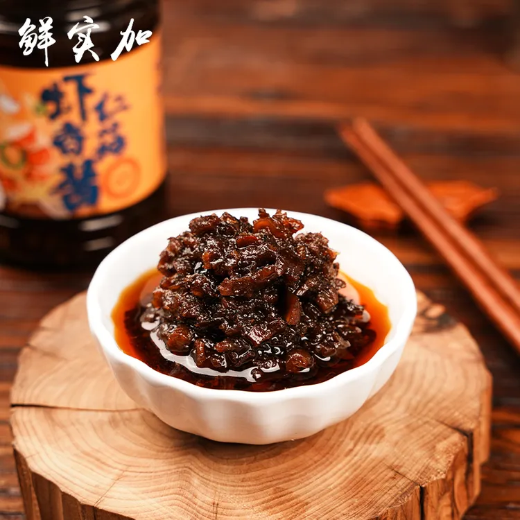鲜实加虾仁香菇酱即食辣椒酱可拌饭拌面的下饭酱淄博特产dsp