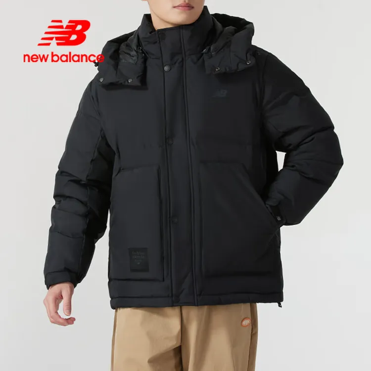 New Balance NB男羽绒服2025新款保暖防风运动夹克外套AMJ44309BK