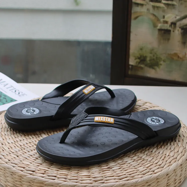 泰国进口人字拖男士夏季外穿新款厚底耐磨防滑减震越南沙滩拖鞋