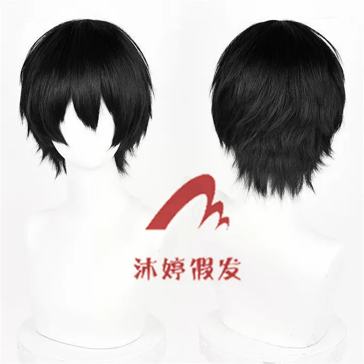 盗墓笔记 小哥 张起灵cos假发 仿真头皮顶纯黑色玫瑰网现货易造型