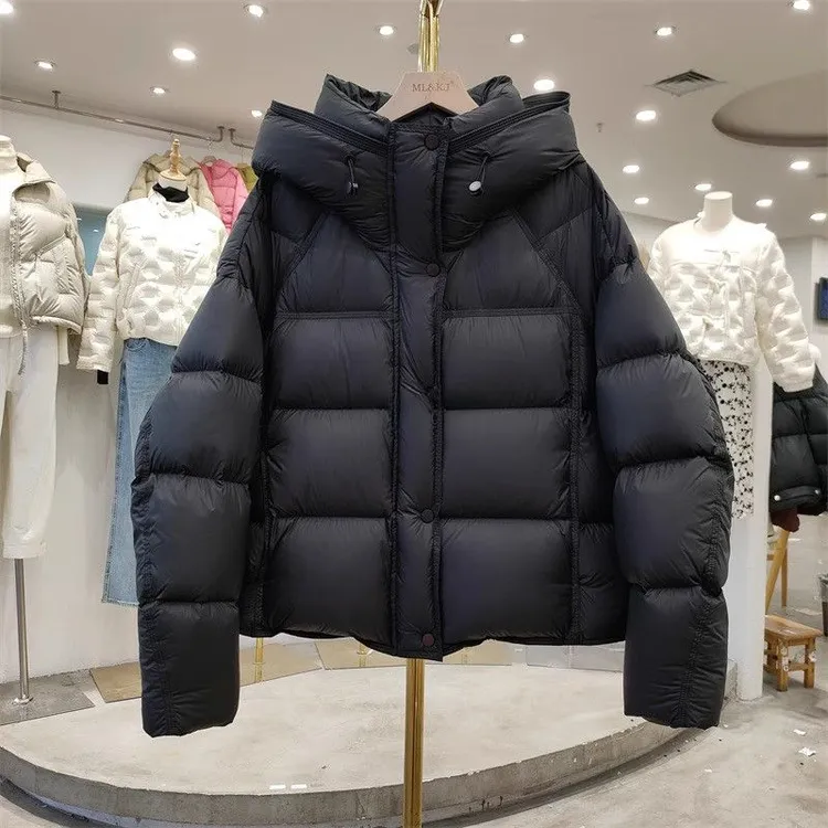 2025冬季新款棉服高倍充棉加厚零压泡芙短款连帽保暖小个子棉外套